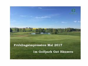 Gästespecials im Golfpark Gut Häusern – Saison 2017