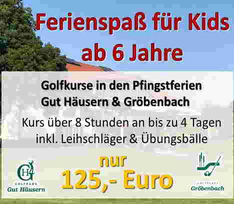Ferienspaß-Golfprogramm Pfingsten 2022