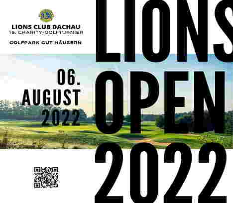 19. Charity Golfturnier Lions Open 2022 im Golfpark Gut Häusern am 06.08.2022