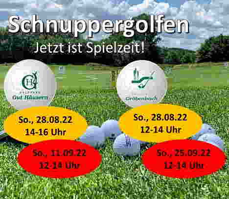 Jetzt einfach & unkompliziert Golfluft schnuppern im Münchner Golf Eschenried